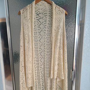 Beige Crochet Bohemian Top size 2X
